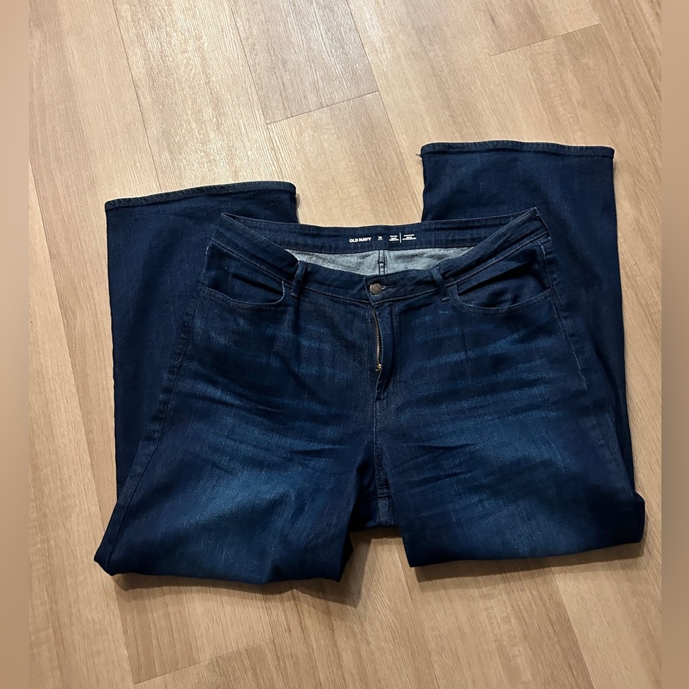 Old Navy WOW High rise Women's Dark Indigo  Wide Leg Jeans